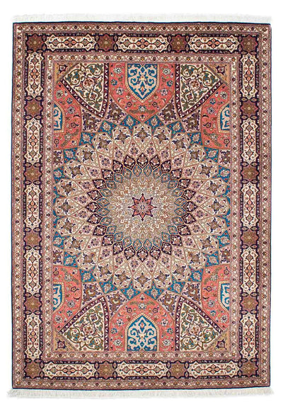 Täbriz - 50 Raj Teppich 168x242cm - Perserteppich - mehrfarbig