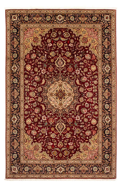 Täbriz - 50 Raj Teppich 202x310cm - Perserteppich - dunkelrot