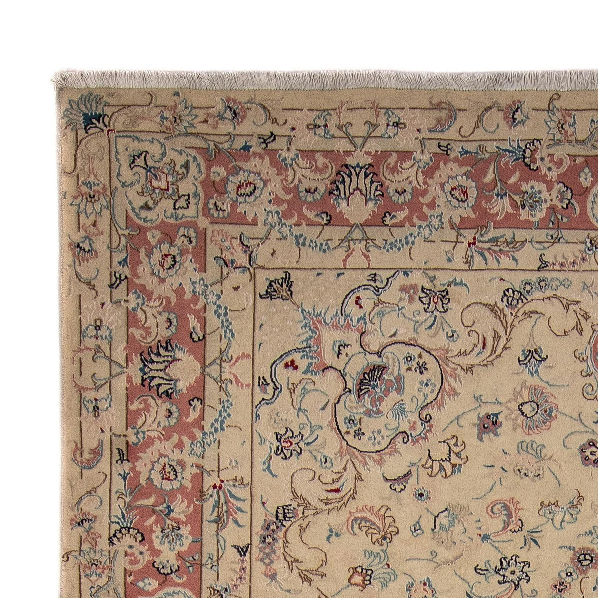 Täbriz Teppich 252x351cm - Perserteppich - hellbraun