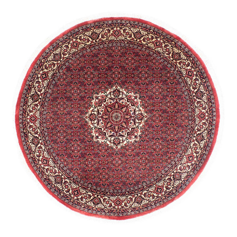 Bidjar Teppich 155x155cm - Perserteppich - dunkelrot