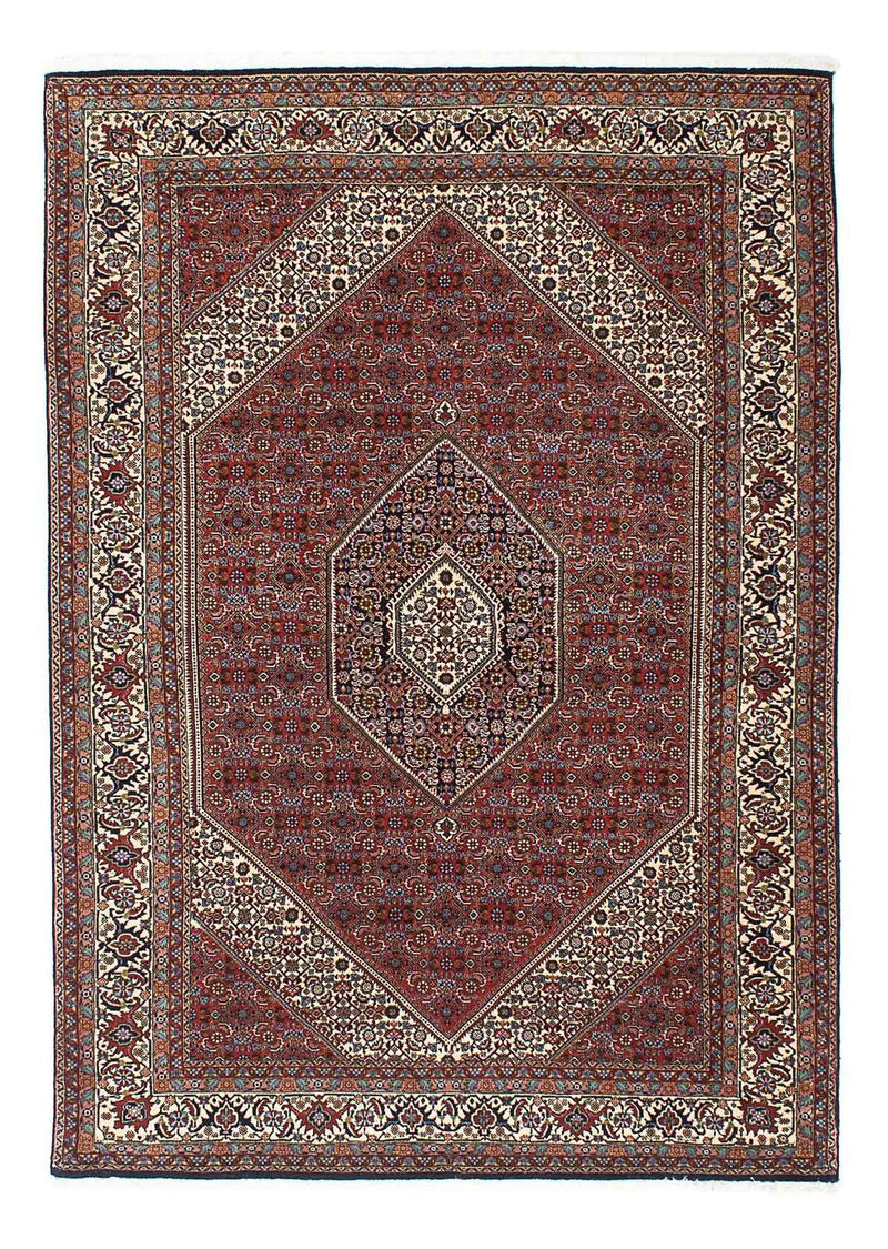 Bidjar Teppich 139x205cm - Perserteppich - dunkelrot