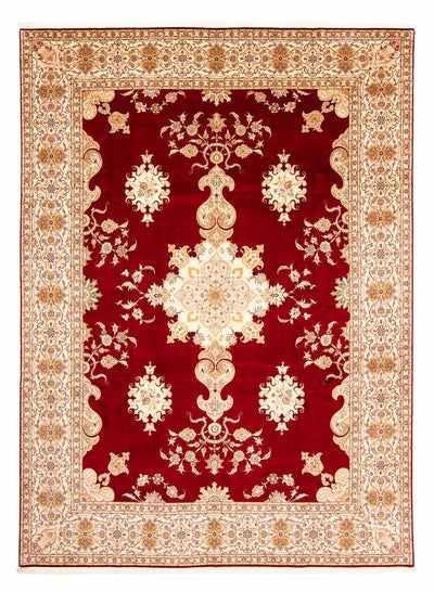 Täbriz - 50 Raj Teppich 298x402cm - Perserteppich - dunkelrot