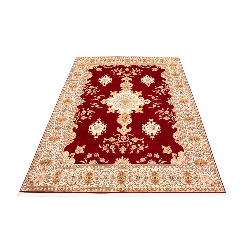 Täbriz - 50 Raj Teppich 298x402cm - Perserteppich - dunkelrot