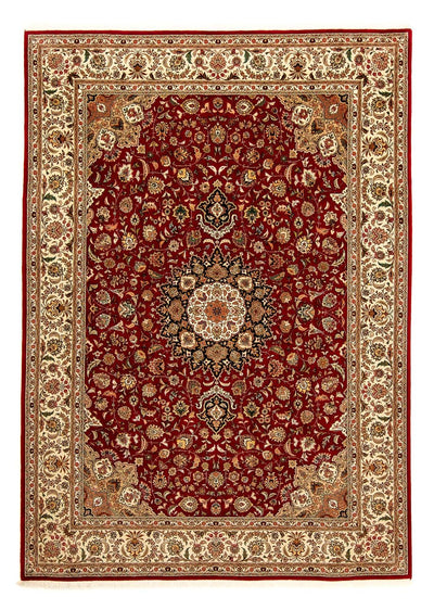 Täbriz - 50 Raj Teppich 252x348cm - Perserteppich - dunkelrot