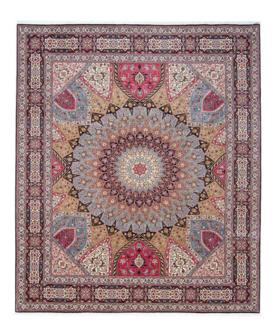 Täbriz - 50 Raj Teppich 255x304cm - Perserteppich - mehrfarbig