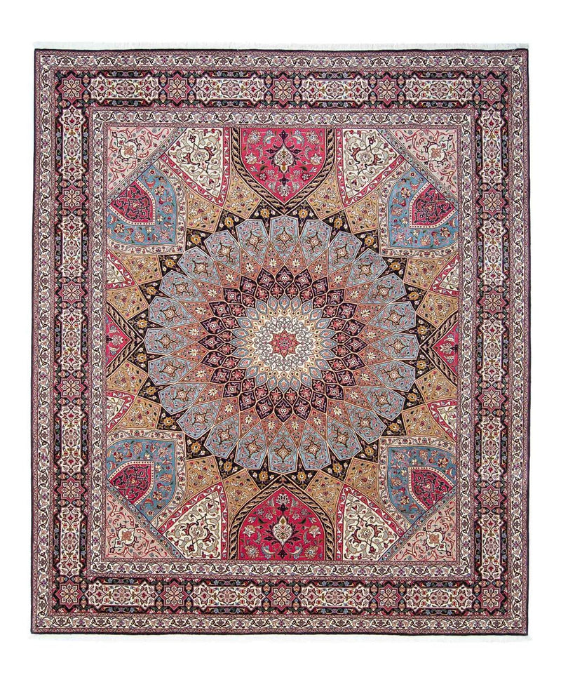 Täbriz - 50 Raj Teppich 255x304cm - Perserteppich - mehrfarbig