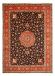 Täbriz - 50 Raj Teppich 297x407cm - Perserteppich - dunkelblau