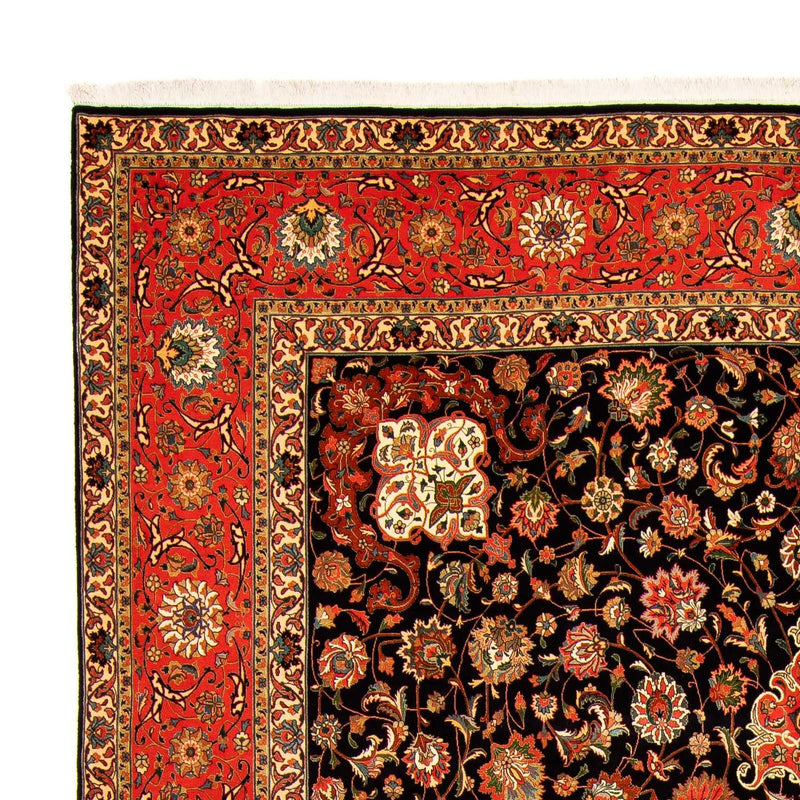 Täbriz - 50 Raj Teppich 297x407cm - Perserteppich - dunkelblau