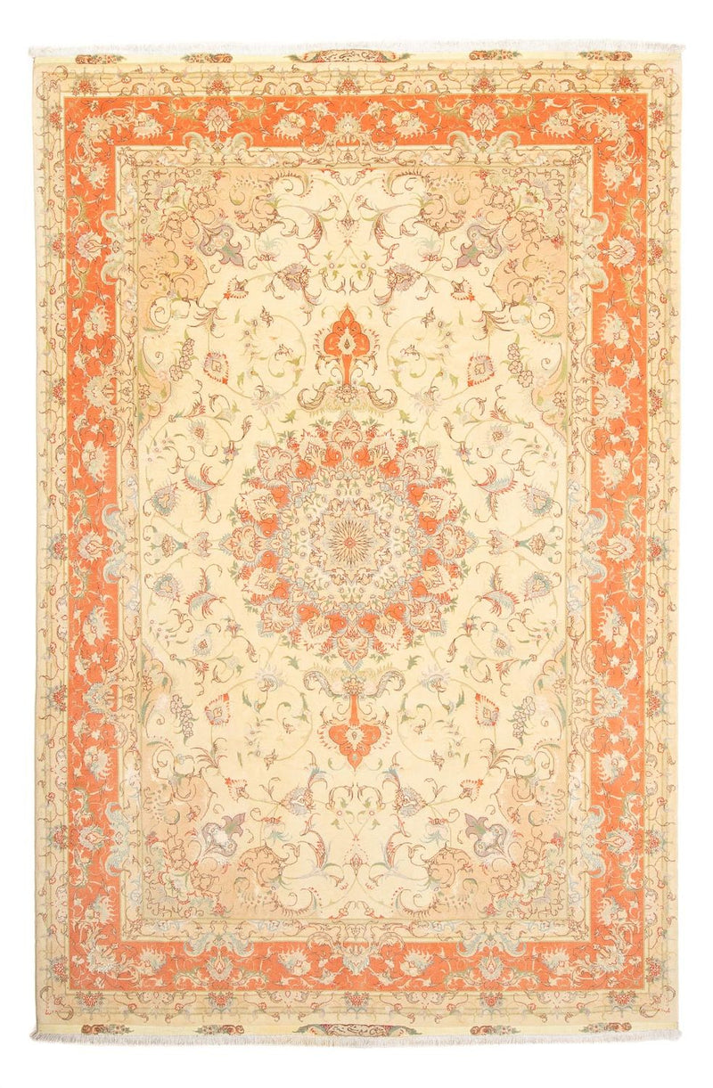 Täbriz - 50 Raj Teppich 202x300cm - Perserteppich - beige