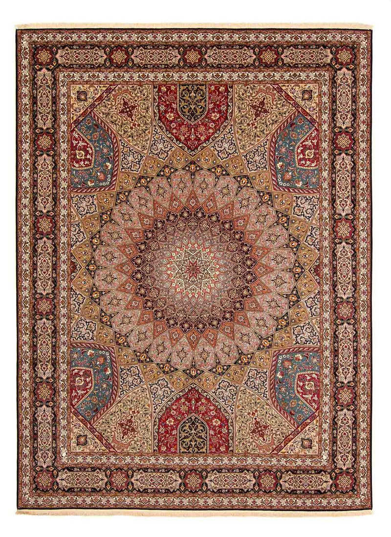 Täbriz - 50 Raj Teppich 298x388cm - Perserteppich - mehrfarbig