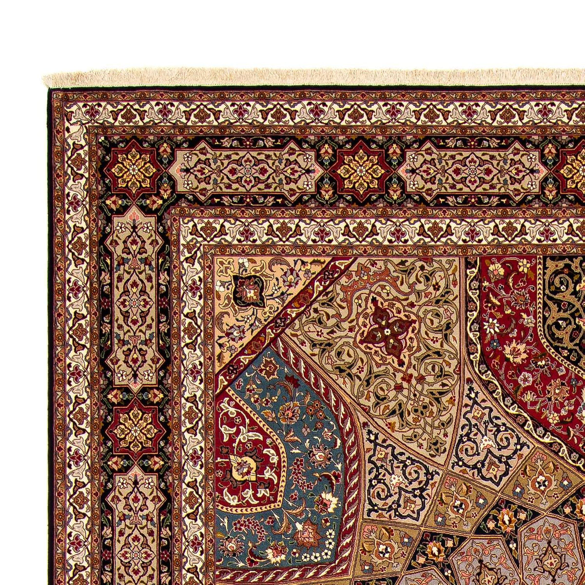 Täbriz - 50 Raj Teppich 298x388cm - Perserteppich - mehrfarbig