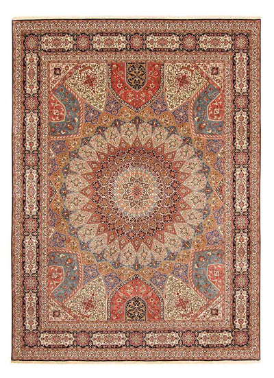 Täbriz - 50 Raj Teppich 298x398cm - Perserteppich - mehrfarbig