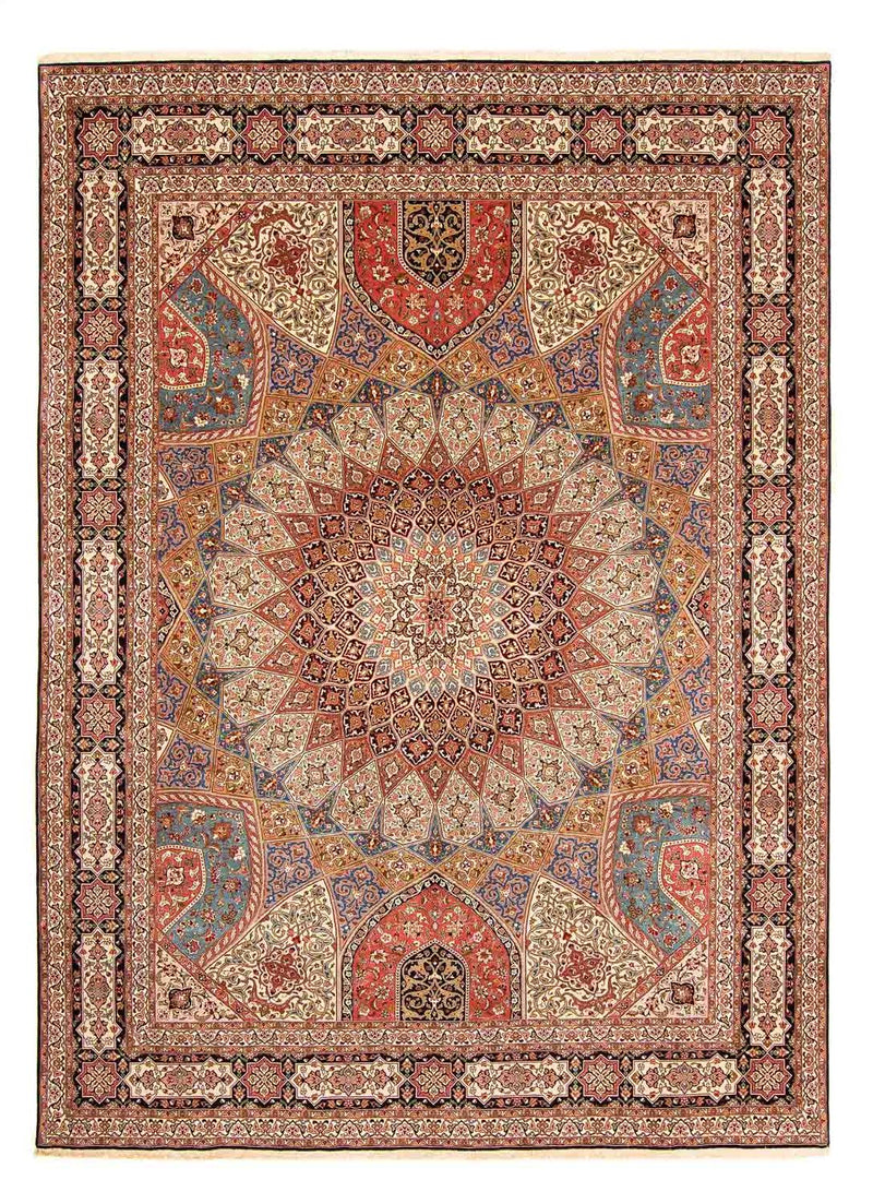 Täbriz - 50 Raj Teppich 298x398cm - Perserteppich - mehrfarbig