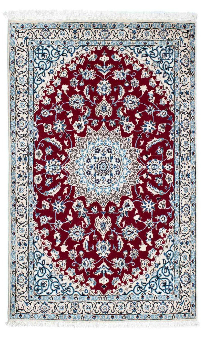 Nain - 9La Teppich 107x177cm - Perserteppich - dunkelrot