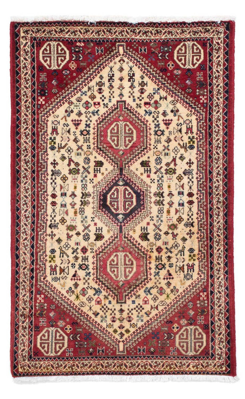 Abadeh Teppich 75x123cm - Perserteppich - hellrot