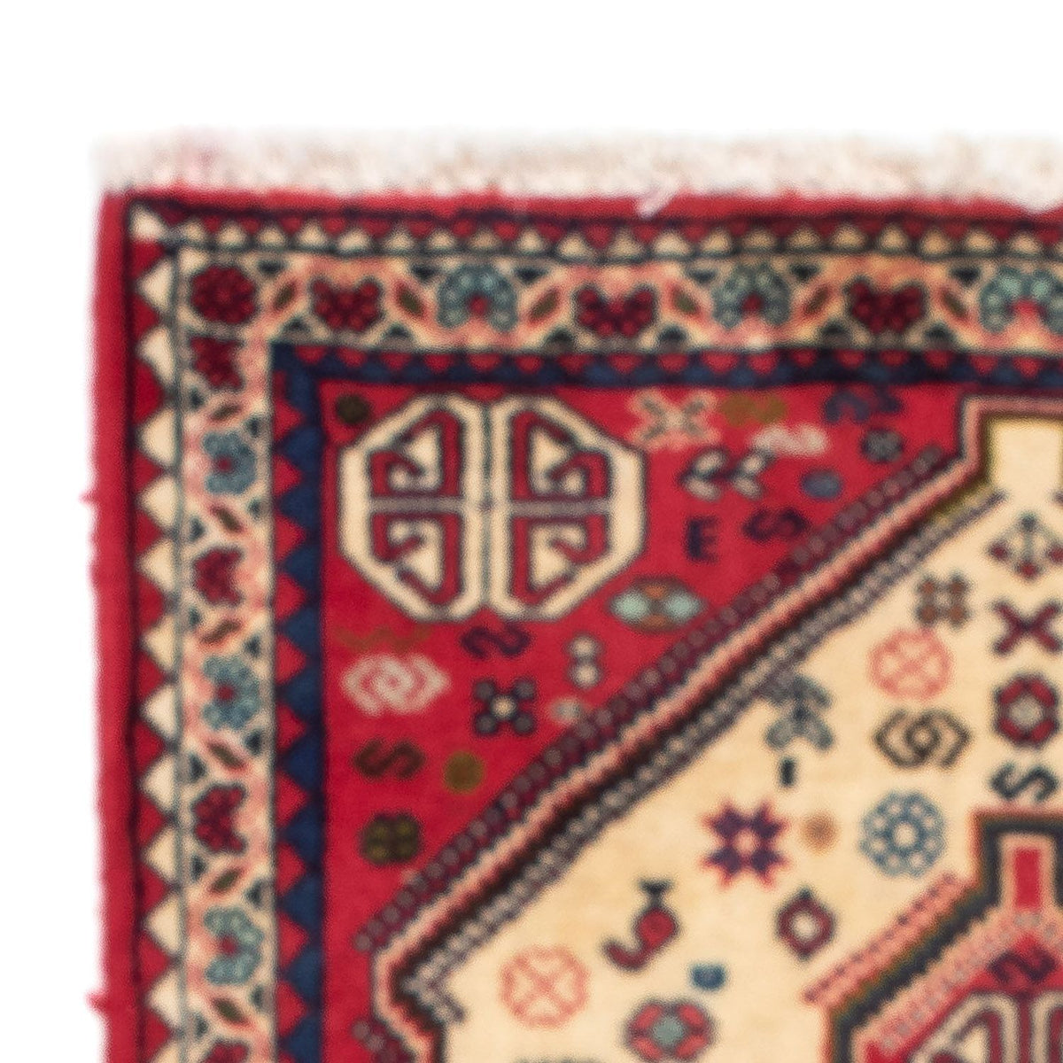 Abadeh Teppich 74x117cm - Perserteppich - hellrot