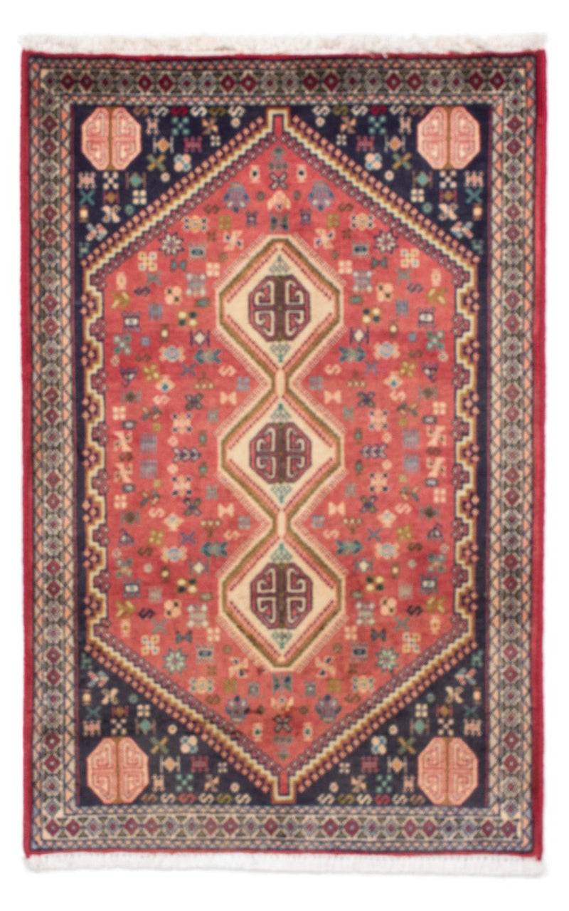 Abadeh Teppich 78x123cm - Perserteppich - hellrot