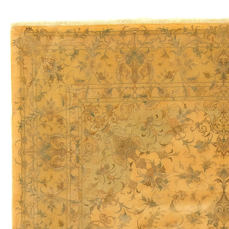 Täbriz - 50 Raj Teppich 251x352cm - Perserteppich - hellbraun