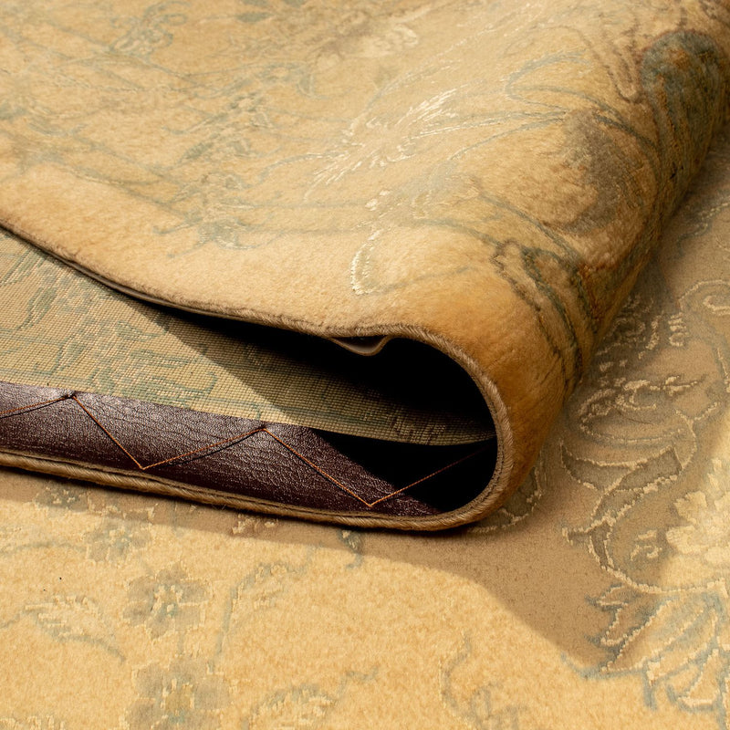 Täbriz - 50 Raj Teppich 251x352cm - Perserteppich - hellbraun