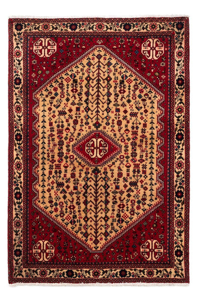 Abadeh Teppich 105x157cm - Perserteppich - dunkelrot