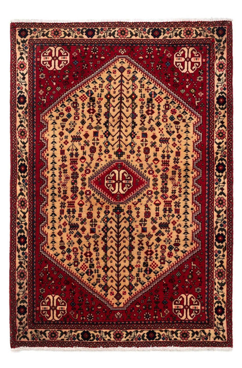 Abadeh Teppich 105x157cm - Perserteppich - dunkelrot