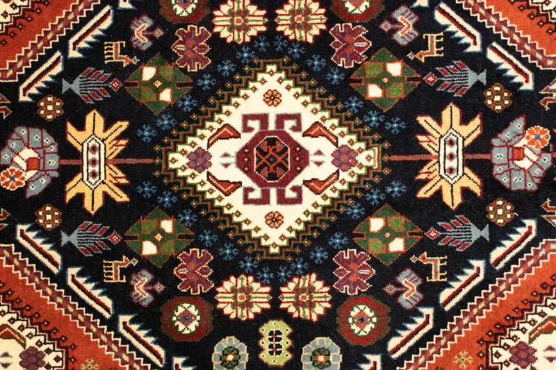 Ghashghai Teppich 107x154cm - Perserteppich - dunkelblau
