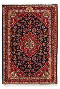 Keshan Teppich 77x118cm - Perserteppich - dunkelblau – product image