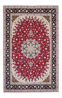 Täbriz - 50 Raj Teppich 205x318cm - Perserteppich - dunkelrot – product image