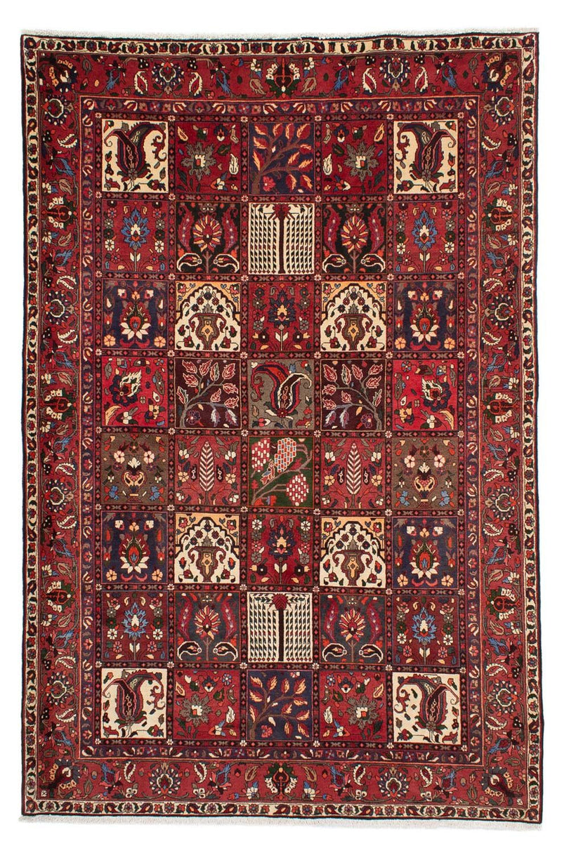 Bachtiar Teppich 210x310cm - Perserteppich - dunkelrot