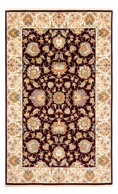 Täbriz - 50 Raj Teppich 203x314cm - Perserteppich - dunkelrot