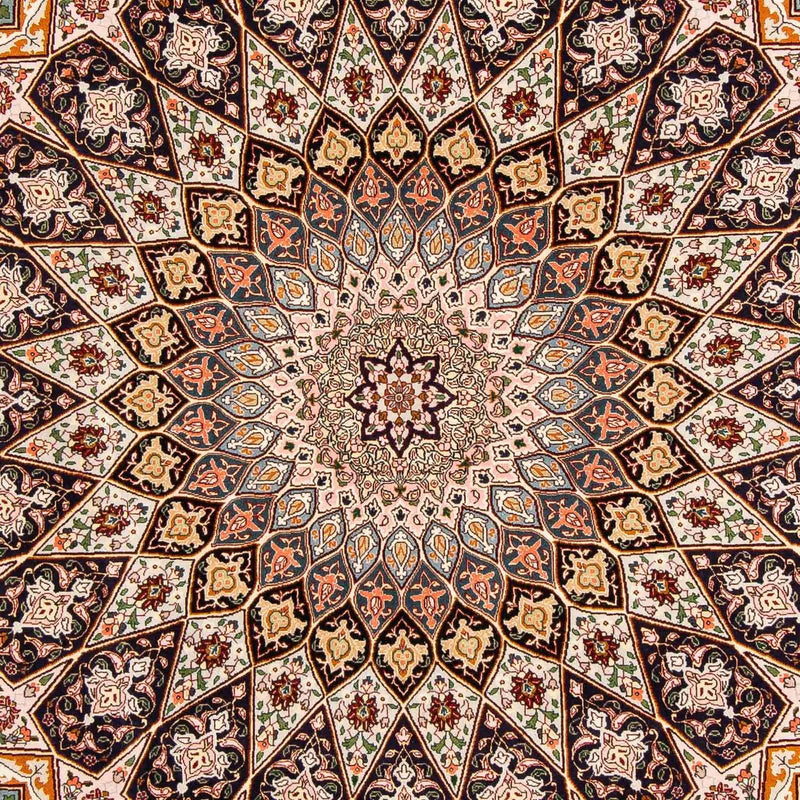 Täbriz - 50 Raj Teppich 208x305cm - Perserteppich - mehrfarbig
