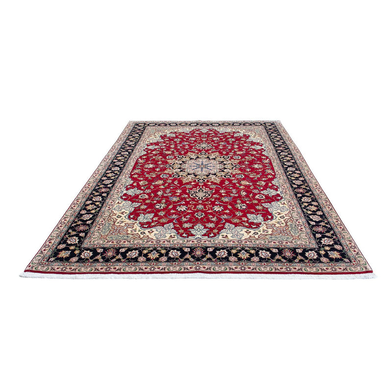 Täbriz - 50 Raj Teppich 203x302cm - Perserteppich - dunkelrot
