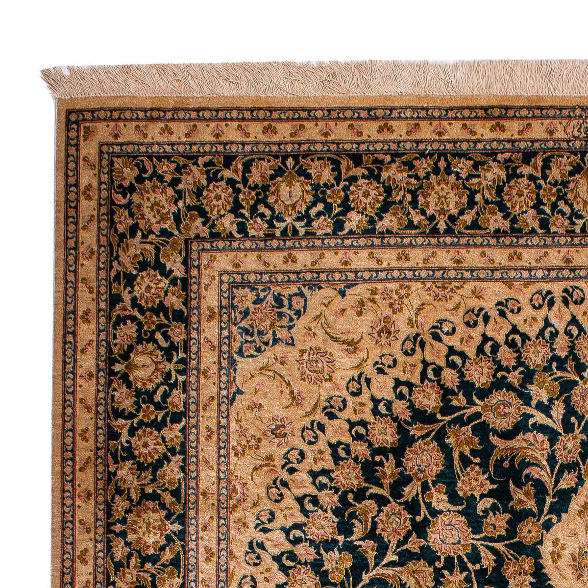China Seide Teppich 122x183cm - Orientteppich - dunkelrot