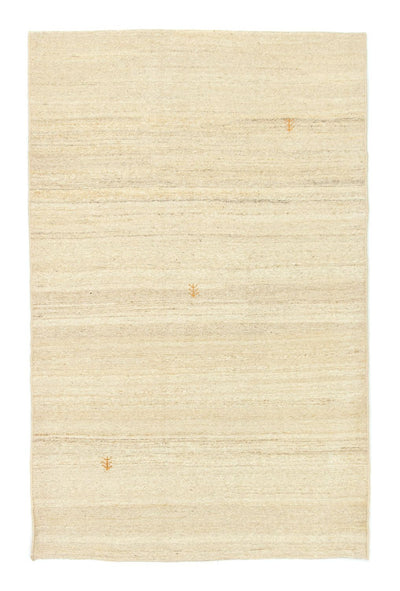 Gabbeh Persisch Teppich 113x179cm - Perserteppich Wollteppich - beige