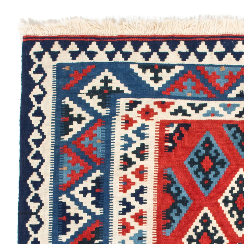 Kelim Fars Teppich 95x103cm - dunkelrot