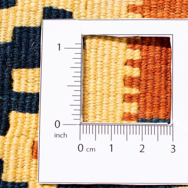 Kelim Fars Teppich 102x102cm - dunkelblau