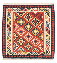 Kelim Fars Teppich 102x103cm - dunkelrot – product image
