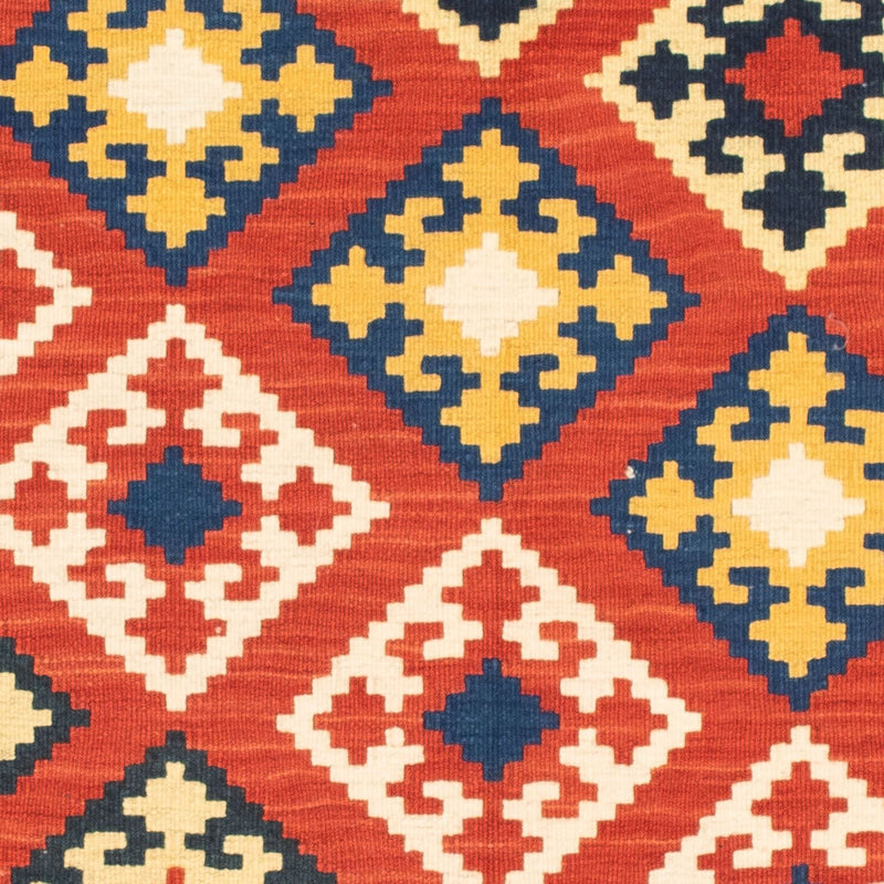 Kelim Fars Teppich 102x103cm - dunkelrot