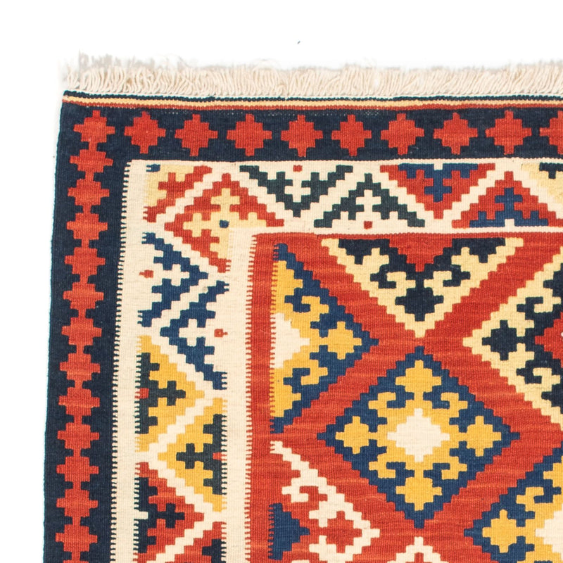 Kelim Fars Teppich 102x103cm - dunkelrot