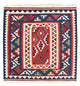 Kelim Fars Teppich 93x98cm - dunkelblau