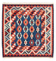 Kelim Fars Teppich 102x103cm - dunkelblau