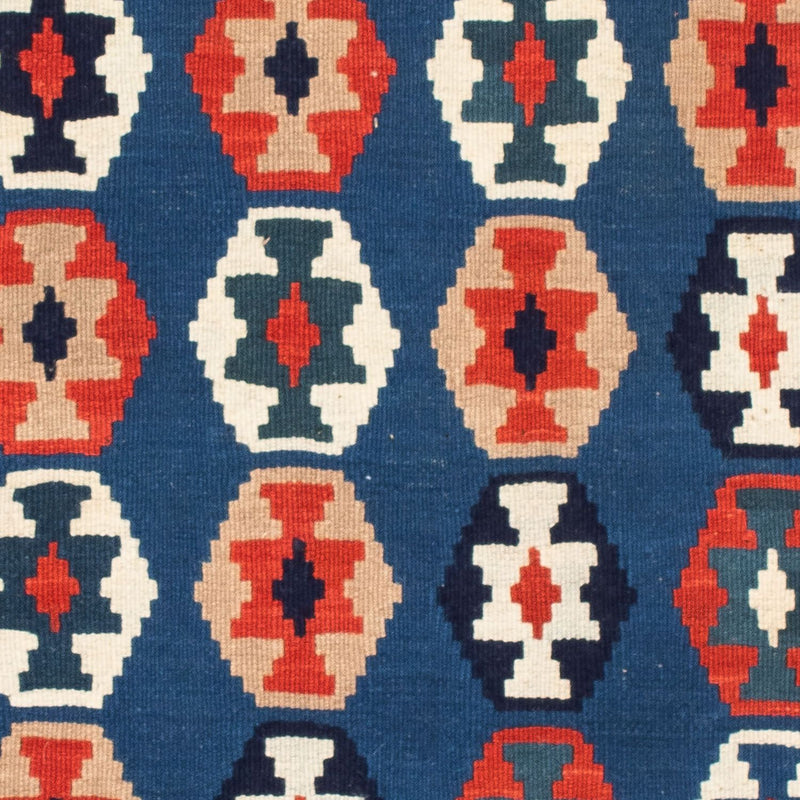 Kelim Fars Teppich 102x103cm - dunkelblau