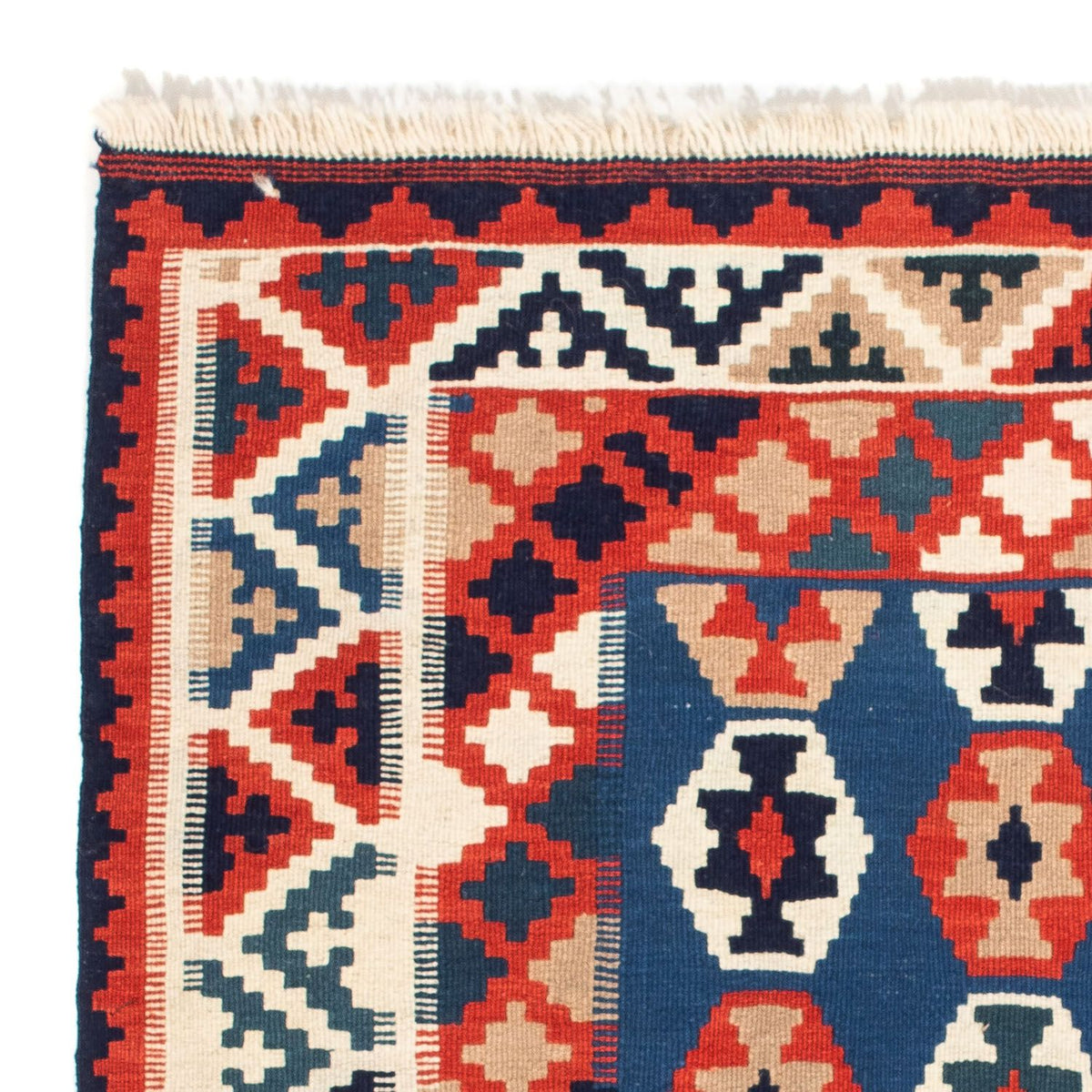 Kelim Fars Teppich 102x103cm - dunkelblau