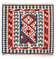 Kelim Fars Teppich 96x102cm - mehrfarbig