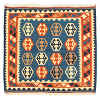 Kelim Fars Teppich 95x102cm - dunkelblau – product image