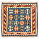 Kelim Fars Teppich 95x102cm - dunkelblau