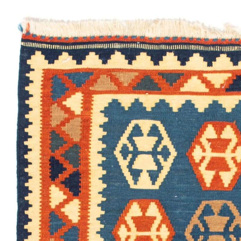 Kelim Fars Teppich 95x102cm - dunkelblau