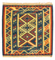 Kelim Fars Teppich 101x102cm - mehrfarbig