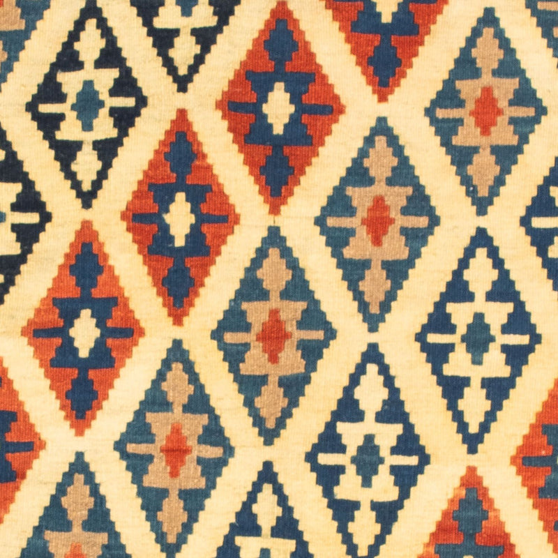 Kelim Fars Teppich 100x100cm - beige