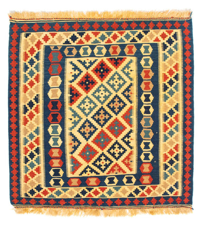 Kelim Fars Teppich 102x105cm - mehrfarbig